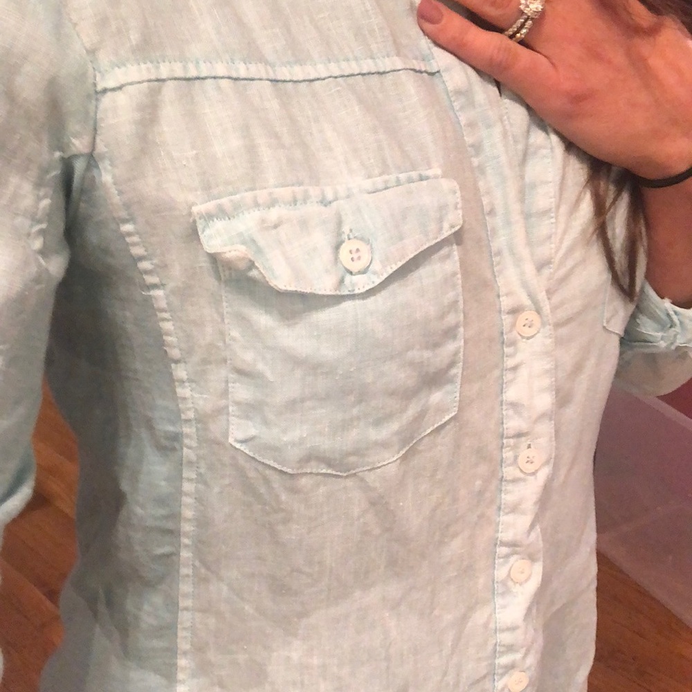 Linen button up - Picture 4 of 4